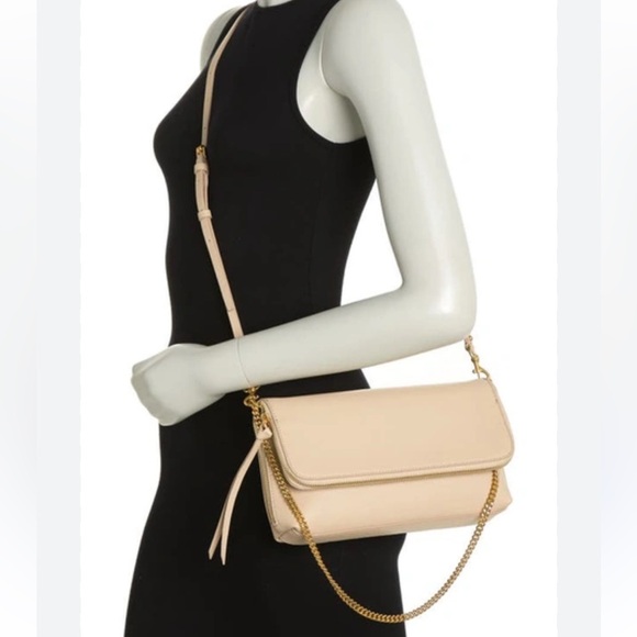 Rebecca Minkoff Convertable Cream/Dune Crossbody Bag - Picture 1 of 9